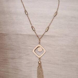 Golden Tassel Necklace